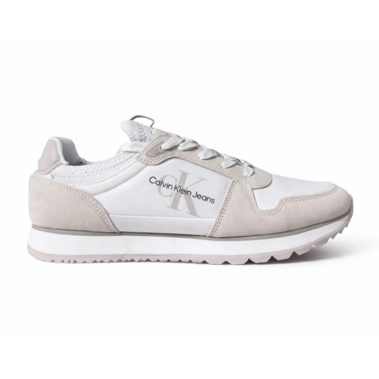 Calvin Klein Jeans Runner Sock Laceup Trainer - White