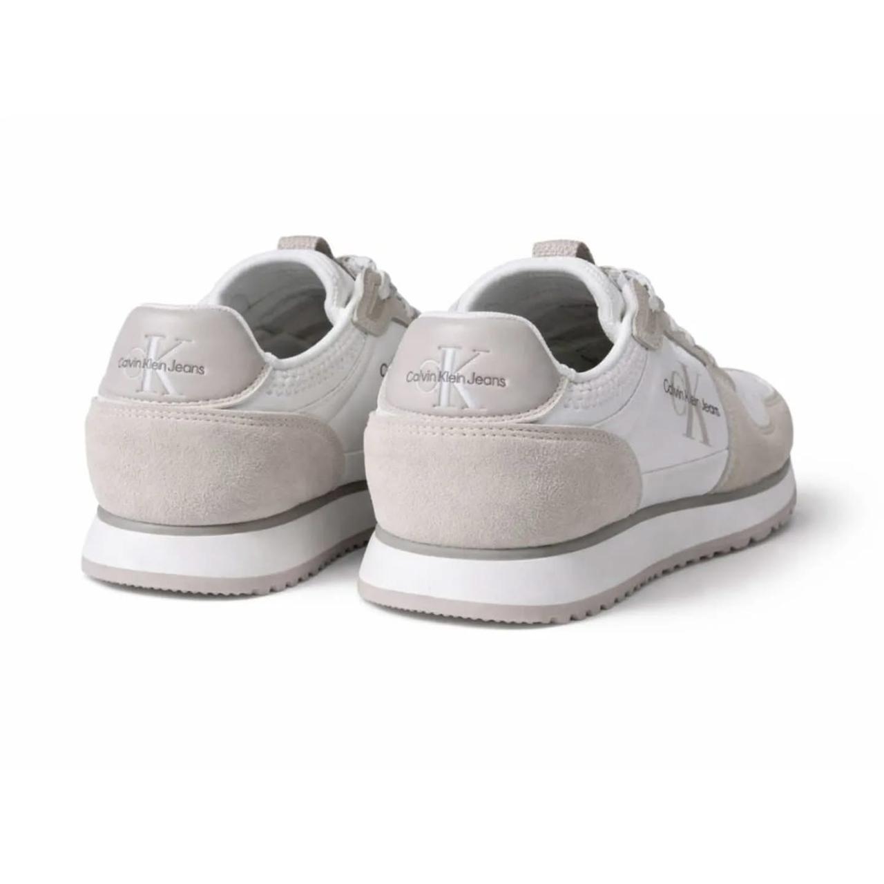 Calvin Klein Jeans Runner Sock Laceup Trainer - White