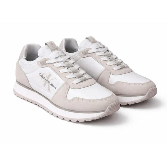 Calvin Klein Jeans Runner Sock Laceup Trainer - White