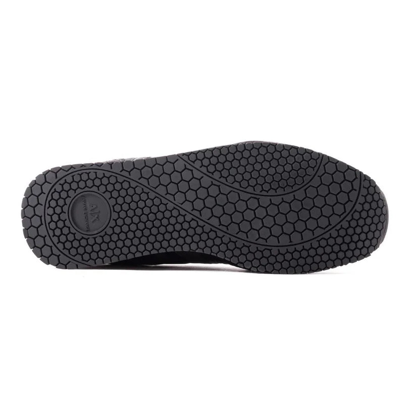 ARMANI EXCHANGE Logo Lace-Up XUX017 Sneakers - BLKBLK