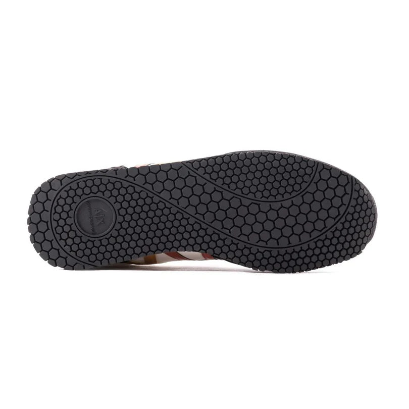 ARMANI EXCHANGE Logo Lace-Up XUX017 Sneakers - BLKGRN