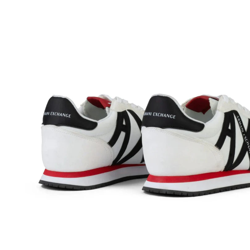 ARMANI EXCHANGE Logo Lace-Up XUX017 Sneakers - WHTRD