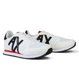 ARMANI EXCHANGE Logo Lace-Up XUX017 Sneakers - WHTRD