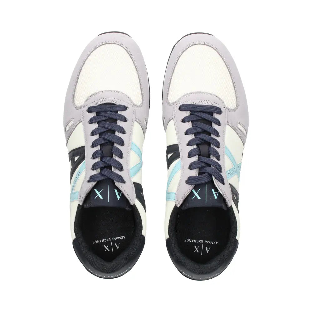 ARMANI EXCHANGE Sneakers in eco-suede, mesh and nylon
