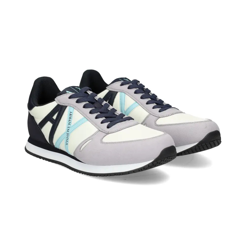 ARMANI EXCHANGE Sneakers in eco-suede, mesh and nylon