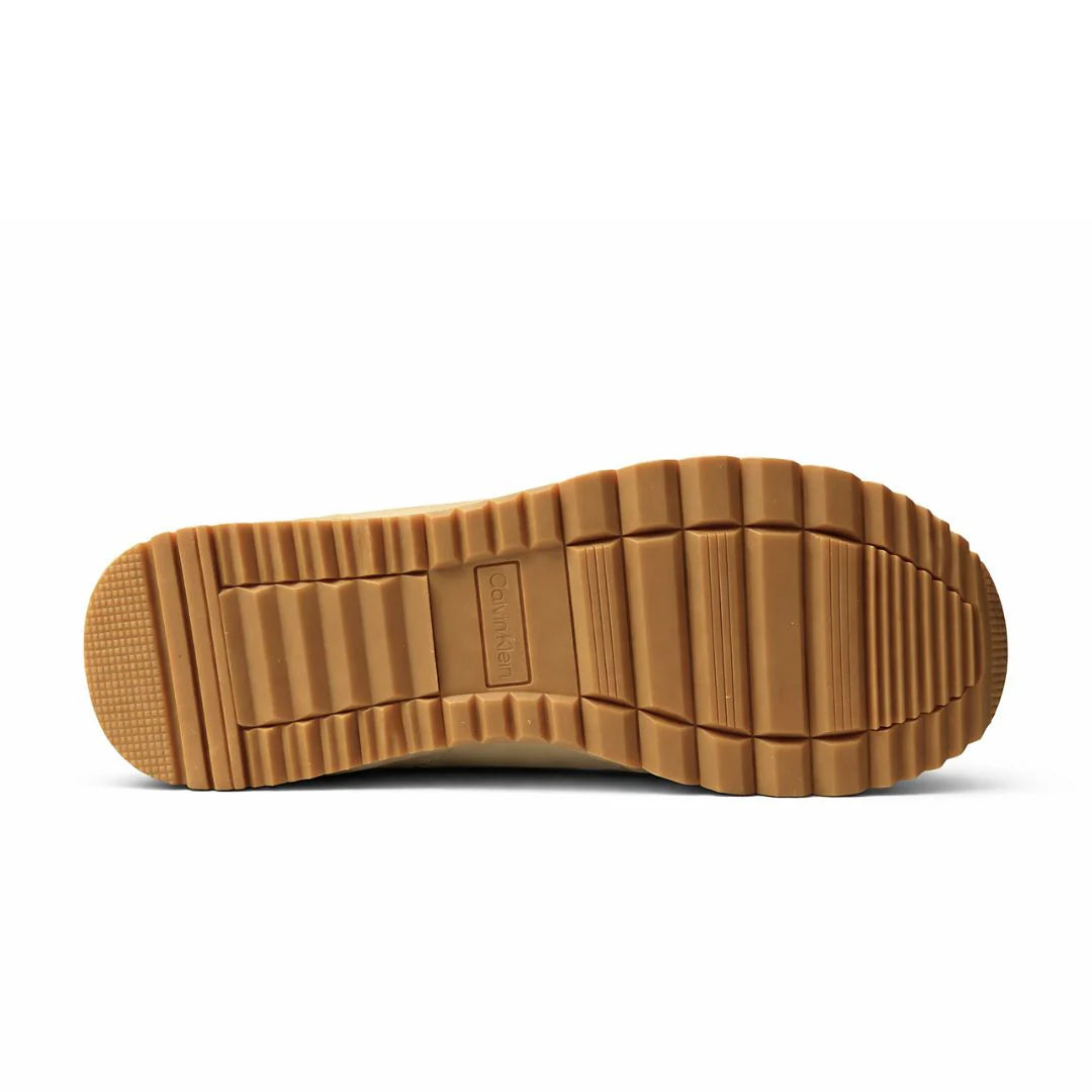 Calvin Klein Jeans Retro Runner Laceup SU-NY Mono Trainer - Beige/Red