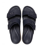 Crocs Women's Brooklyn Sandal Low Wedge-NAVY