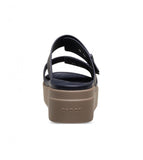 Crocs Women's Brooklyn Sandal Low Wedge-NAVY