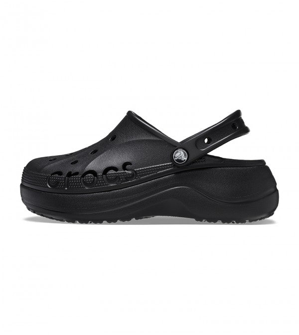Crocs Baya Platform Clog-BLACK