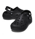 Crocs Baya Platform Clog-BLACK