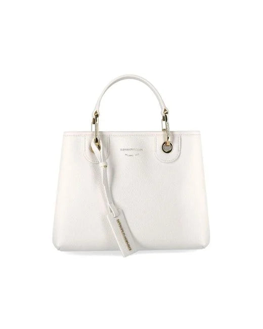 Emporio Armani Women's White Myea Medium Shopping Bag
