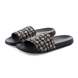 GUESS Allow Monogram Logo Pool Slides Women - BLK
