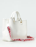 Emporio Armani Women's White Myea Medium Shopping Bag