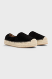 BOSS Suede espadrilles with elasticated heel