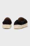 BOSS Suede espadrilles with elasticated heel