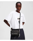 Karl Lagerfeld Women's Black Ikon Monogram Camera Bag