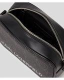 Karl Lagerfeld Women's Black Ikon Monogram Camera Bag