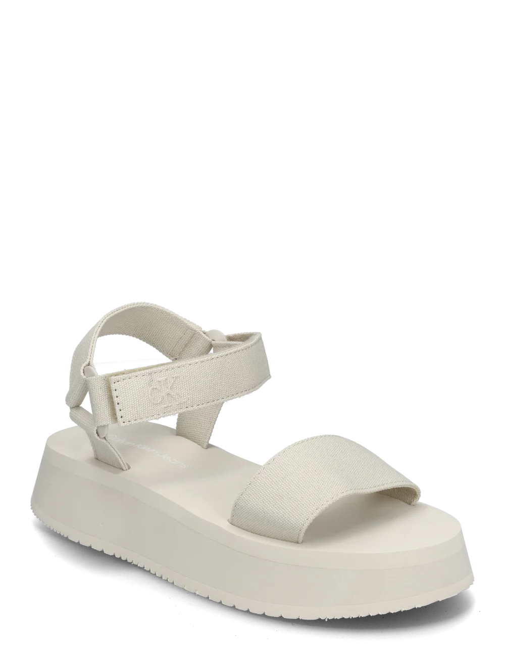 Calvin Klein SANDAL VELCRO WEBBING MG - Platform sandals