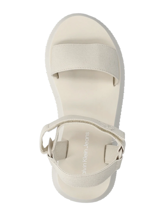 Calvin Klein SANDAL VELCRO WEBBING MG - Platform sandals