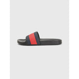 Tommy hilfiger - Men's Flag Strap Pool Slides-BLK