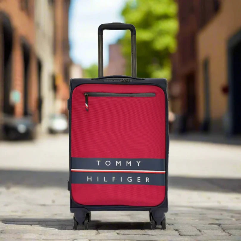 Tommy Hilfiger Lewiston 3-Piece Soft Luggage Set - RED