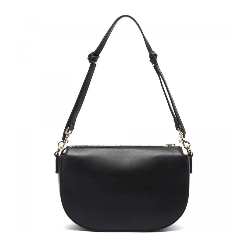 VERSACE JEANS COUTURE Medallion Embossed Shoulder Bag-BLK