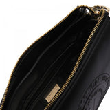 VERSACE JEANS COUTURE Medallion Embossed Shoulder Bag-BLK