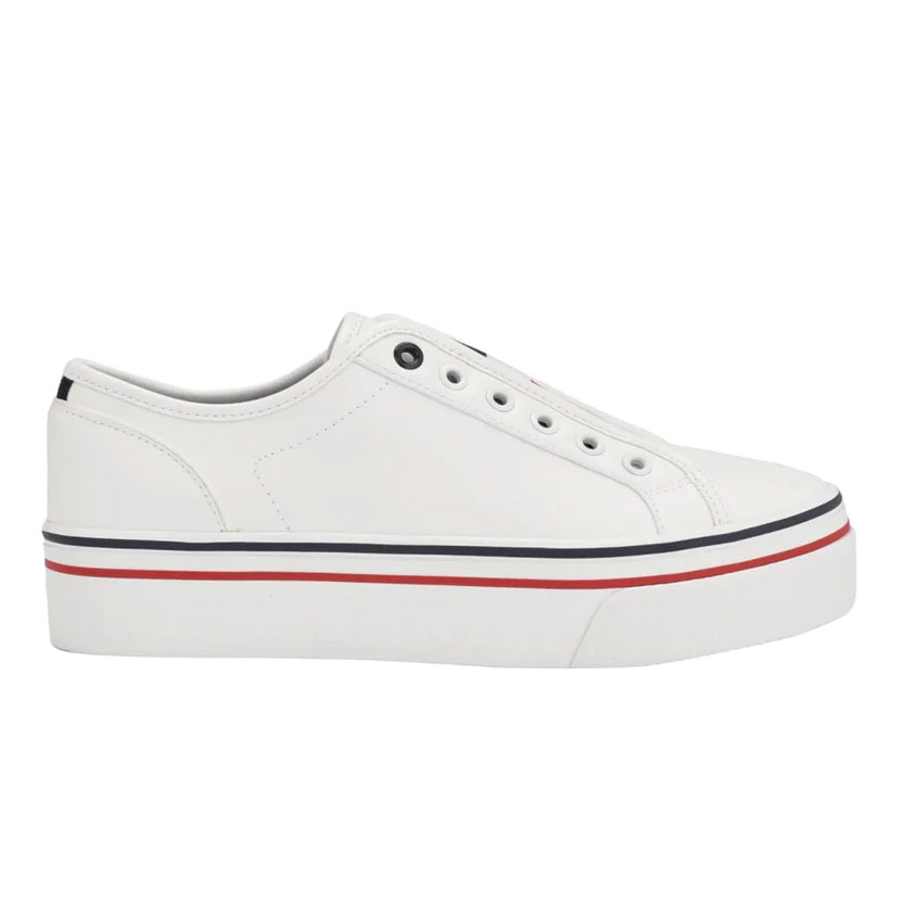 Tommy-Hilfiger-Balie-Platform-Leather-Trainers-Women—WHITE