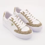 GUESS Beverly Logo Trainers -WHTBEG - Image 5