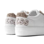 GUESS Beverly Logo Trainers -WHTBEG - Image 6