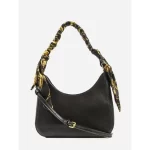 VERSACE SHOULDER BAG WITH DECORATIVE SCARF-BLK - Image 2