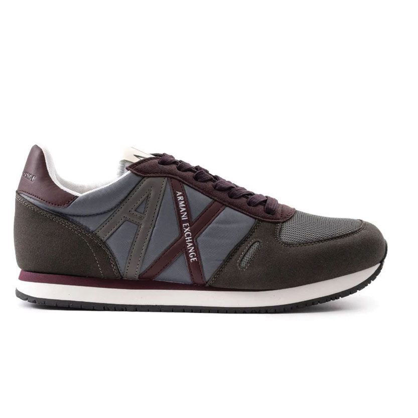 1 ARMANI EXCHANGE Logo Lace-Up XUX017 Sneakers - COFMRN - Image 1