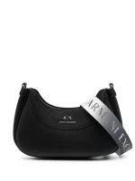 Armani Exchange debossed-logo leather crossbody bag
