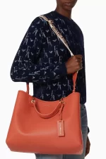 Emporio Armani My EA M Tote Bag in Leather - Image 6