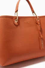 Emporio Armani My EA M Tote Bag in Leather - Image 7