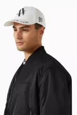 Armani Exchange The Gymnasium AX Logo Baseball Cap in Cotton - Image 5