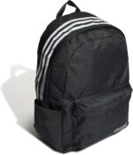 Adidas Training Classic 3 stripe backpack in black - Image 4