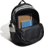 Adidas Training Classic 3 stripe backpack in black - Image 2