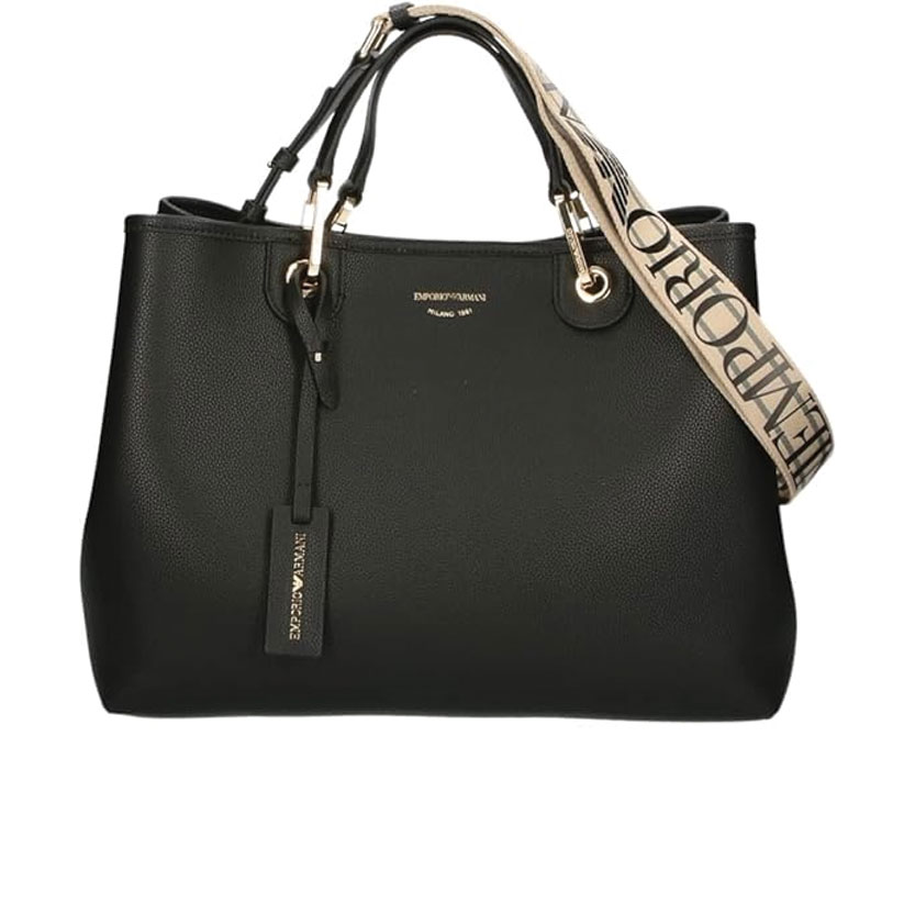 B4 Emporio Armani Medium MyEA shopper bag with deer print - Image 1