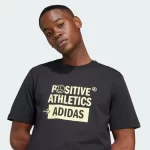 ⁦Adidas Lounge Verbiage Graphic Tee⁩ - الصورة ⁦5⁩