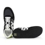 ARMANI EXCHANGE Men's Rio Trainer Sneaker BLKLEM - Image 2