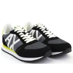 ARMANI EXCHANGE Men's Rio Trainer Sneaker BLKLEM - Image 3