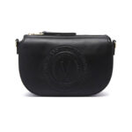 VERSACE JEANS COUTURE Medallion Embossed Shoulder Bag-BLK