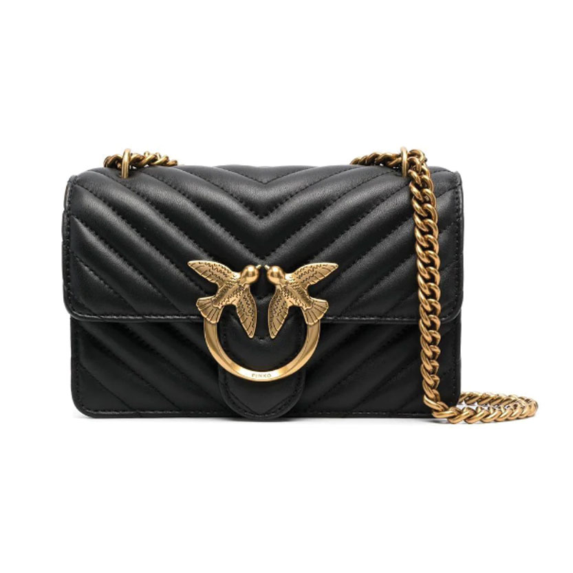 VER PINKO Classic Love Puff shoulder bag-BLK - Image 1