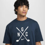 Nike Max 90 Men's Golf T-Shirt Armory Navy - Image 5