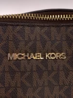 Michael Kors Tote Bag Brown Signature Large Top Zip Tote - Image 4