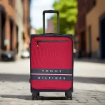 Tommy Hilfiger Lewiston 3-Piece Soft Luggage Set - RED - Image 4