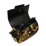 VERSACE JEANS COUTURE Medium Crossbody Bag-BLKYEL - Image 4
