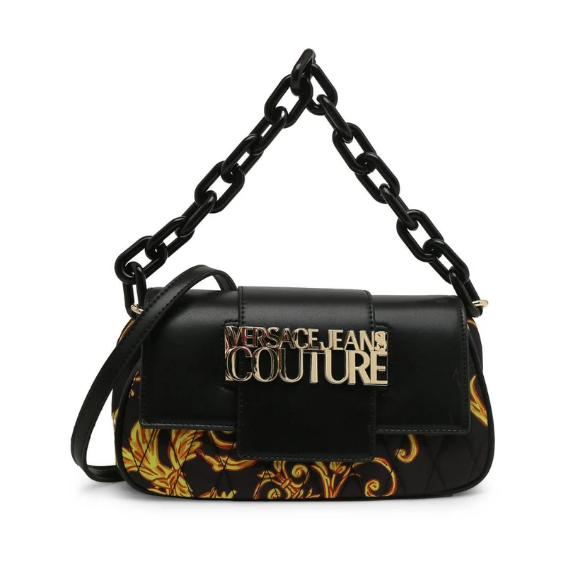 versace-jeans-couture-medium-crossbody-bag-74va4bb1-blkyel-black-bags-jlood-981 VERSACE JEANS COUTURE Medium Crossbody Bag-BLKYEL - Image 1