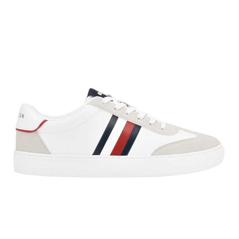 1 Tommy Hilfiger Men Medium TM Boscar Lace Up Casual Shoes, Light Grey - Image 1